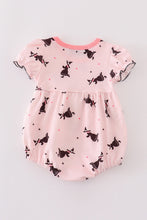 Pink bat print girl bubble - ARIA KIDS
