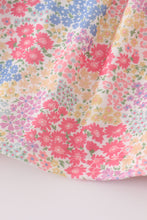 Pink floral pumpkin embroidery ruffle pants set - ARIA KIDS