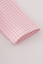 Pink floral pumpkin embroidery ruffle bubble - ARIA KIDS