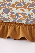 Halloween camouflage applique ruffle dress - ARIA KIDS