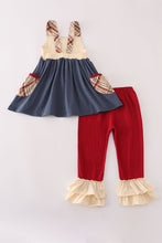 Wheat embridery ruffle pants set - ARIA KIDS