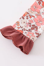 Fall floral print girl bloomer set - ARIA KIDS