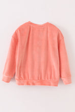 Pink velvet blessed embroidery mom&me sweatshirt - ARIA KIDS