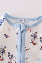 Baseball print boy romper - ARIA KIDS
