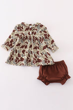 Camouflage jesus loves me embroidery girl bloomer set - ARIA KIDS
