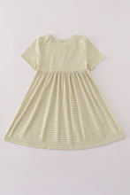 Pinecone embroidery stripe dress - ARIA KIDS