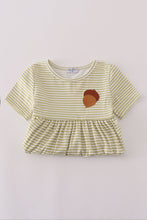 Pinecone embroidery stripe dress - ARIA KIDS
