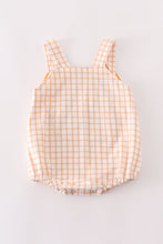 Orange pumpkin applique baby boy bubble - ARIA KIDS