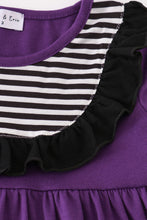 Purple halloween witch applique dress - ARIA KIDS
