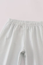 Blue boots embroidery pants set - ARIA KIDS