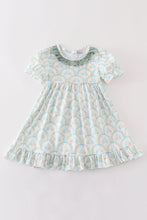 Green pumpkin print dress - ARIA KIDS