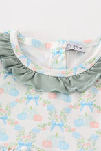 Green pumpkin print dress - ARIA KIDS