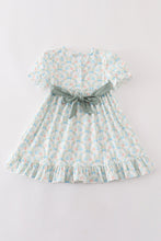 Green pumpkin print dress - ARIA KIDS