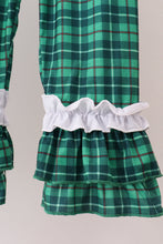 White wreath smocked ruffle pants set - ARIA KIDS