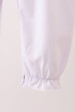 White wreath smocked romper - ARIA KIDS