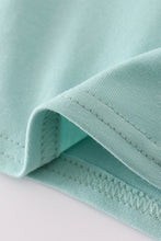 Green farm embroidery top - ARIA KIDS