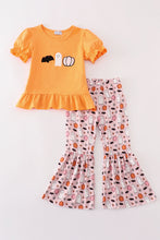 Orange halloween ghost pumpkin girl set - ARIA KIDS