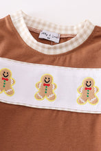 Brown gingerbread embroidery boy bubble - ARIA KIDS