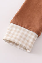 Brown gingerbread embroidery boy bubble - ARIA KIDS