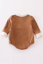 Brown gingerbread embroidery boy bubble - ARIA KIDS