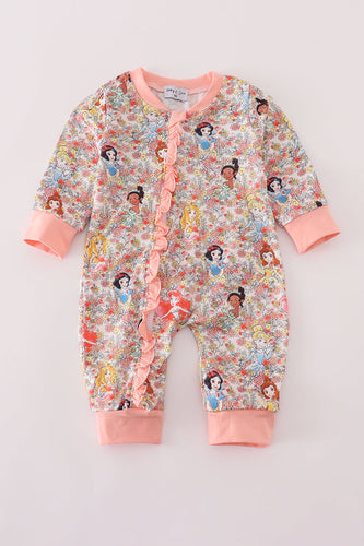 Princess floral print romper - ARIA KIDS