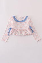 Pink floral print ruffle bow pants set - ARIA KIDS
