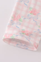 Pink floral print ruffle dress - ARIA KIDS