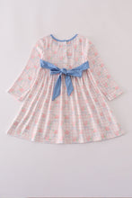 Pink floral print ruffle dress - ARIA KIDS