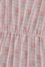 Pink floral print mom dress - ARIA KIDS