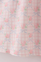 Pink floral print mom dress - ARIA KIDS