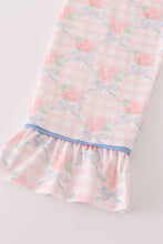 Pink floral print ruffle pajamas set - ARIA KIDS