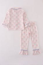 Pink floral print ruffle pajamas set - ARIA KIDS