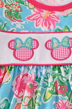 Green floral character applique pants set - ARIA KIDS
