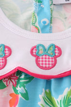 Green floral character applique bubble - ARIA KIDS
