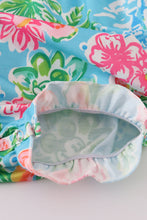 Green floral character applique bubble - ARIA KIDS