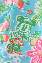 Green floral character applique dress - ARIA KIDS