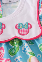 Green floral character applique bloomer set - ARIA KIDS