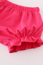 Green floral character applique bloomer set - ARIA KIDS