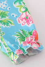 Green floral character applique bloomer set - ARIA KIDS