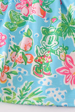 Green floral character applique bloomer set - ARIA KIDS
