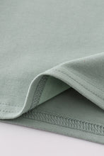Sage sand dollar embroidery boy shirt - ARIA KIDS