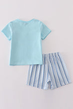 Blue whale embroidery boy set - ARIA KIDS