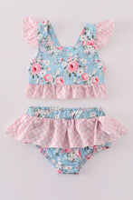 Petal perfection print 2pc girl swimsuit - ARIA KIDS