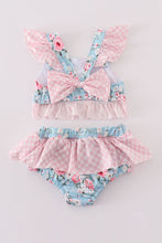 Petal perfection print 2pc girl swimsuit - ARIA KIDS