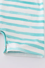 Chicken embroidery stripe romper - ARIA KIDS