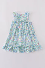 Tropical rainforest plant print dress - ARIA KIDS