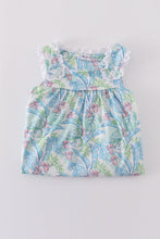 Tropical rainforest plant print dress - ARIA KIDS