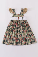 Camouflage cross embroidery dress - ARIA KIDS