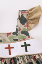 Camouflage cross embroidery dress - ARIA KIDS
