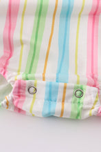 Stripe Dr. Seuss embroidery smocked bubble - ARIA KIDS